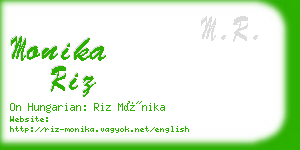 monika riz business card